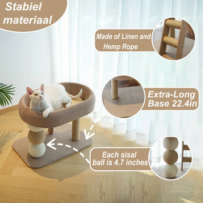 Large Indoor Cat Climbing Frame Tower Bed