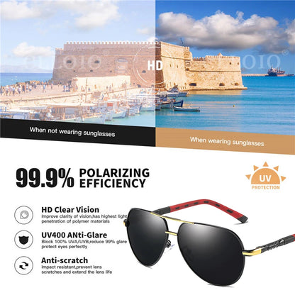 Unisex Classic Polarized Designer Vintage Sunglasses