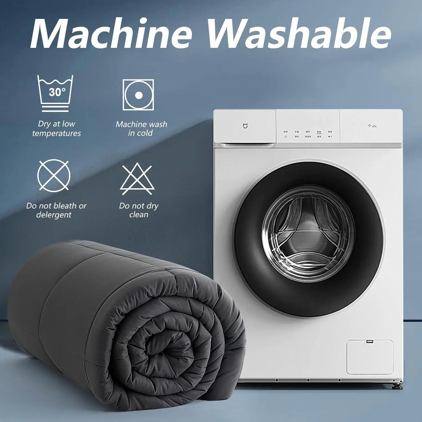 Reversible Comforter Set, Pillow Shams, Duvet Insert