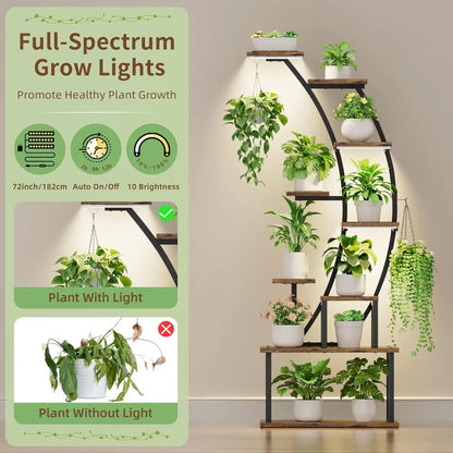 Plant Stand Indoor with Grow Lights Indoor