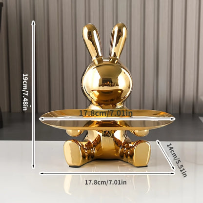 Home decoration 1pc Bear Rabbit Tray Storage