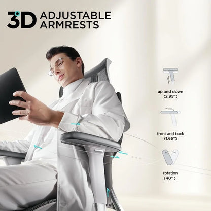 Air Ergonomic Seat, Big and Tall, Headrest