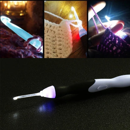 USB Light Up Crochet Hooks, Knitting Needles