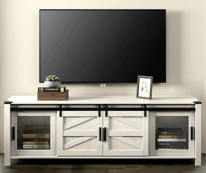 Farmhouse Entertainment Center for 75" TV Console