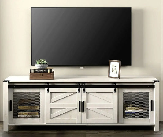 Farmhouse Entertainment Center for 75" TV Console
