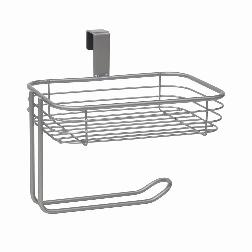 Satin Nickel Over Tank Toilet Paper Holder