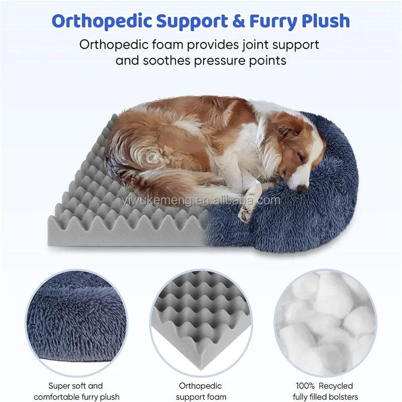 Thickened orthopedic dog bed for large dogs