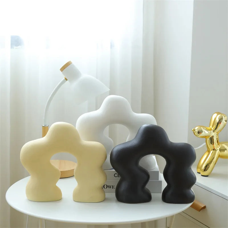 Classical Ceramic Ornaments Home Decor White/Black