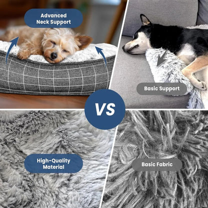 Calming large dog bed for couch washable