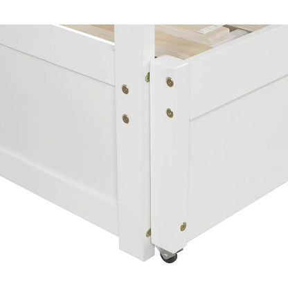 Expandable Daybed with Trundle Drawer with Slats