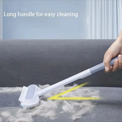 Durable Long-Handle Pet Hair Remover Brush
