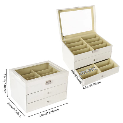 24-Compartment Eyeglasse/Sunglasses Glasses Display Drawer