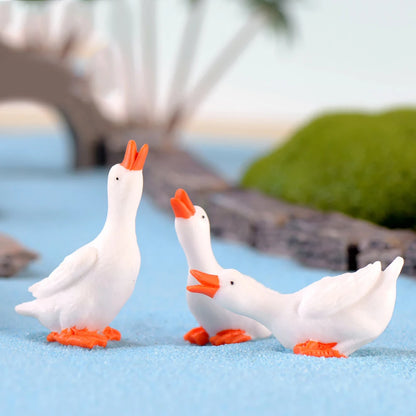 3Pcs Miniature Goosey DIY Landscape Garden