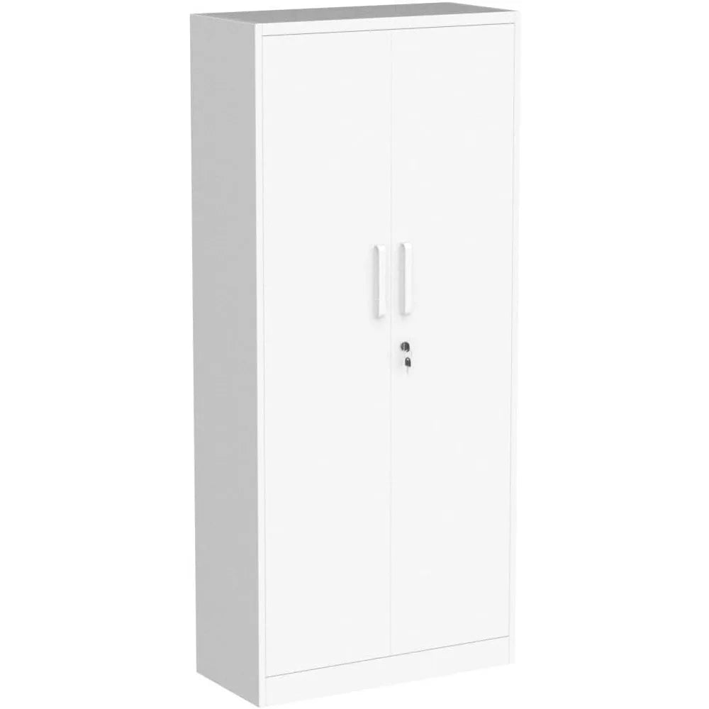 Popular White Metal Storage Cabinet Adjustable Shelves