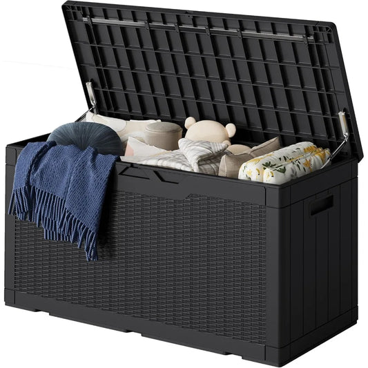 Resin Deck Box Lockable Large Outdoor Storage