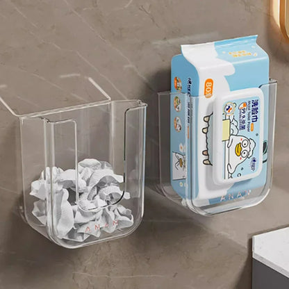 Punch Free Toilet Paper/Wipes Holder Dispenser