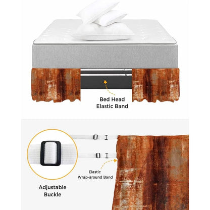 Modern Adjustable Elastic King Size Bed Skirt