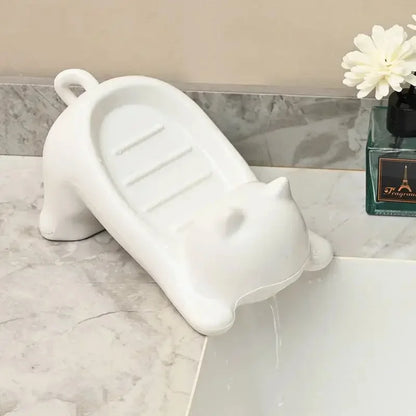 Cute Cartoon Cat for Bathroom Soap Holder