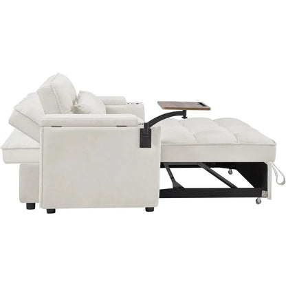 65" Convertible sleeper sofa bed pull-out