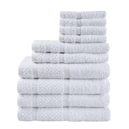 10 Piece Towel Set with Upgraded Softness & Durability