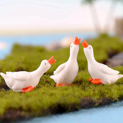 3Pcs Miniature Goosey DIY Landscape Garden