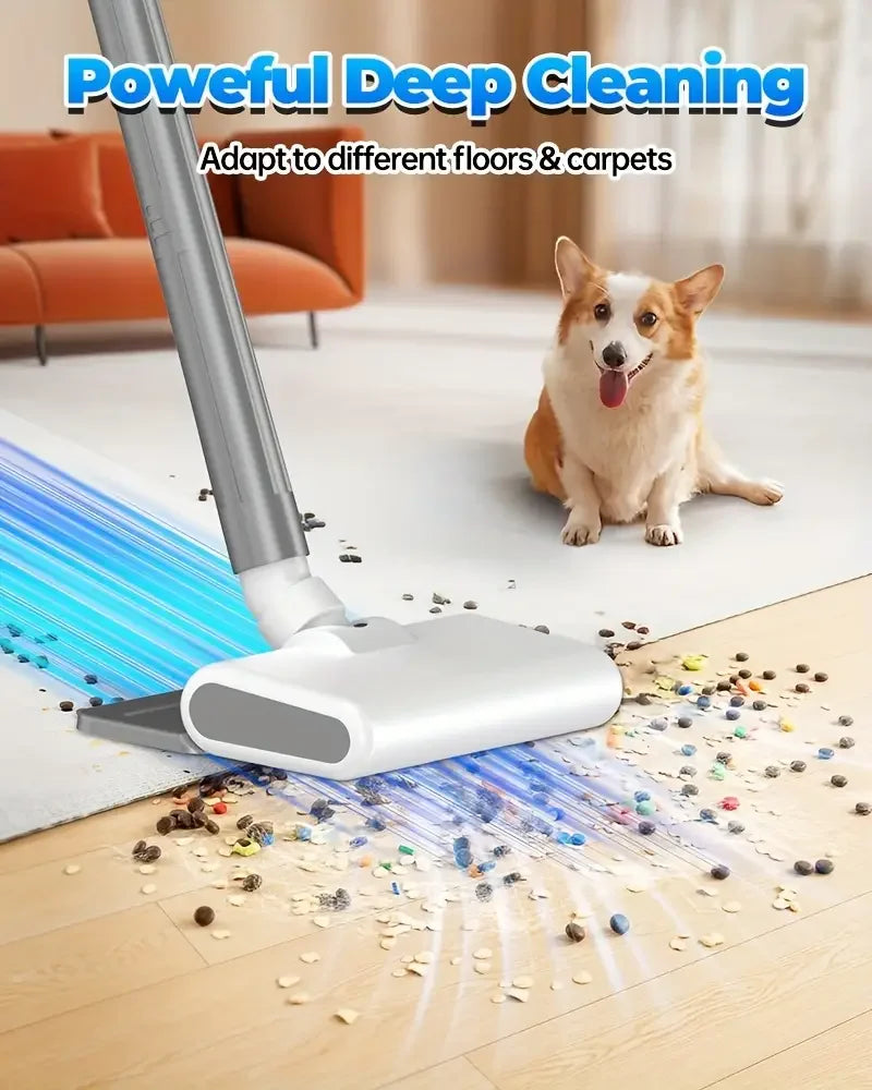 2-in-1 Cordless Vacuum 3-Speed, Long Runtime