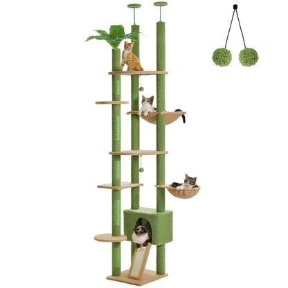 Cactus Cat Tree Floor to Ceiling Tower