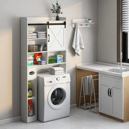 Bathroomt Farmhouse Over the Toilet Storage Cabinet