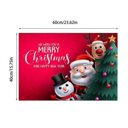 Santa Claus Welcome Mat Non Slip Rug