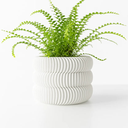 Modern Minimalist 3D Printed Plant Pot Biodegradable