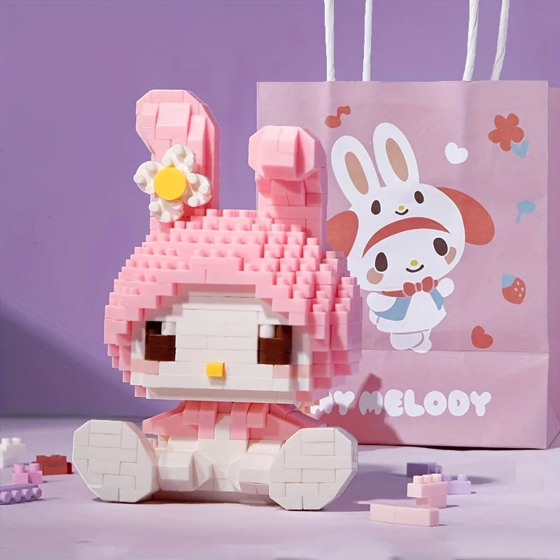 Building Blocks Kawaii Melody Cartoon Building Blocks