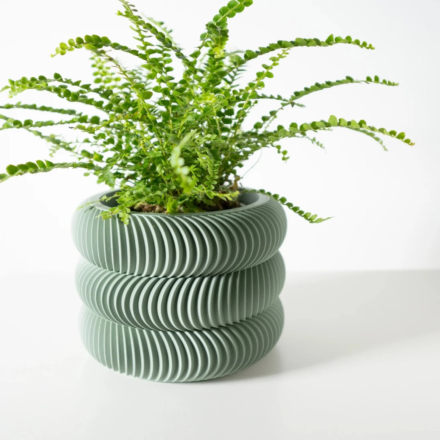 Modern Minimalist 3D Printed Plant Pot Biodegradable
