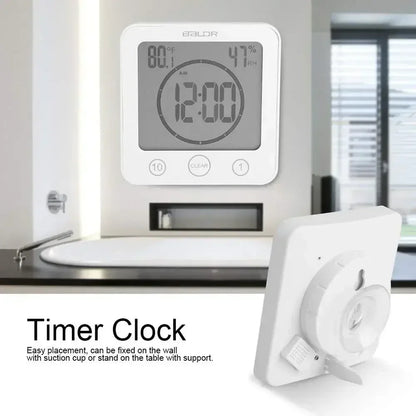 Bathroom Digital Clock Waterproof Shower Timer