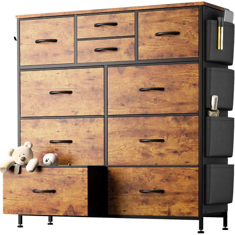 Chest of Drawers for Bedroom, Side Pockets
