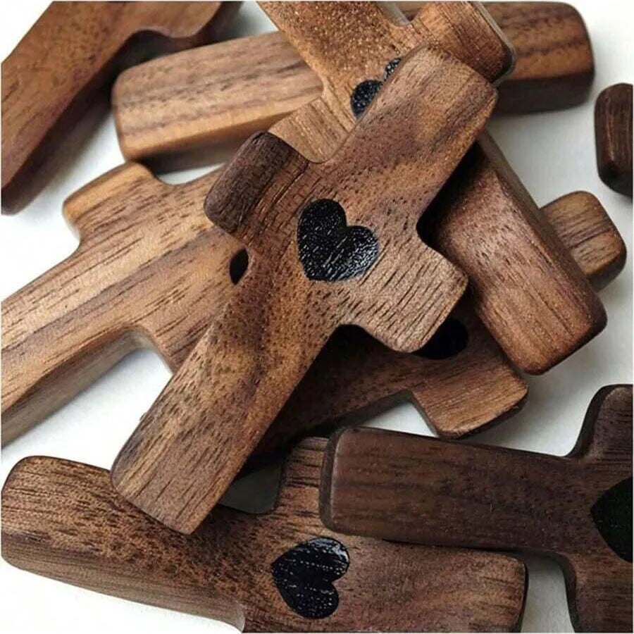 Multi-functional Wooden Cross, Anxiety Relief