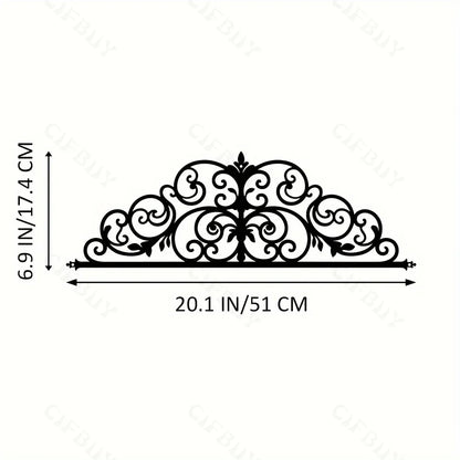 Elevator Door Floral Inspired Metal Door Crown