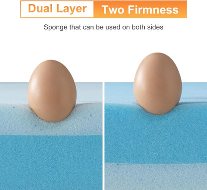 Twin Mattress Topper, Cool Gel Memory Foam