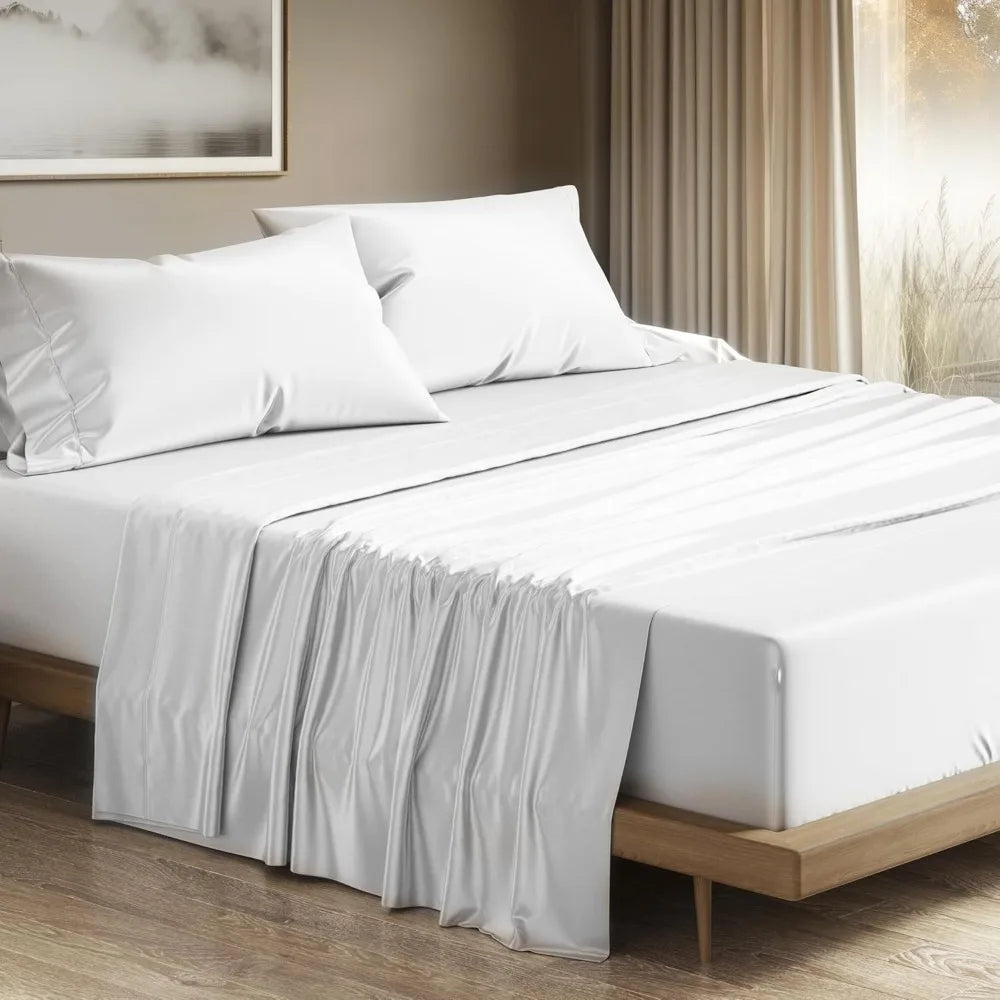 100% Egyptian Cotton Sheets Set - Luxury 1200TC