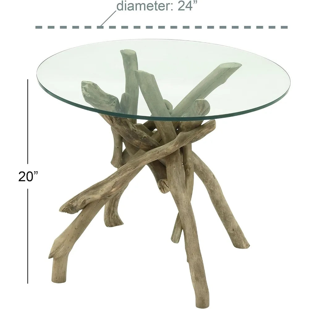 Handmade Bohemian Style Tree Branch Wood Table