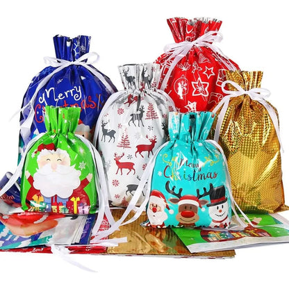 30pcs Holiday Drawstring Gift Bag Party Favors