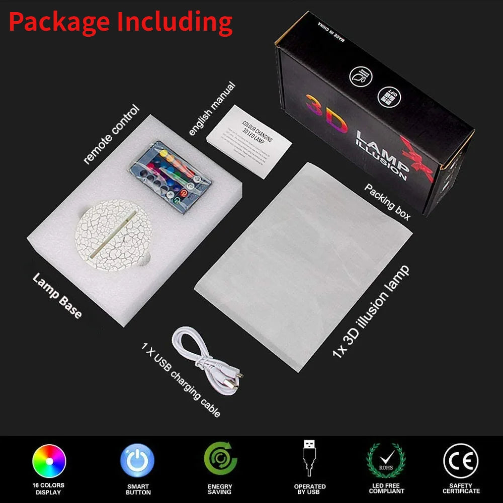 Rider USB Tabel Lamp/Night Light LED