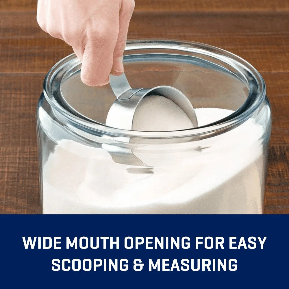 Wide Mouth Food Glass Storage Jar