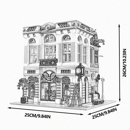 Downtown Street View House Model Building Blocks