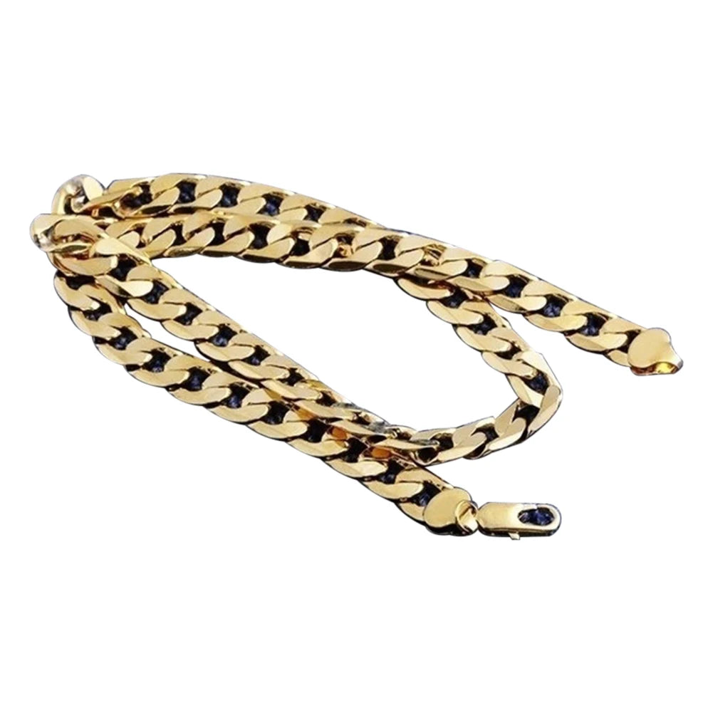 Men 18K Gold Cuban Chain Fashion Necklace