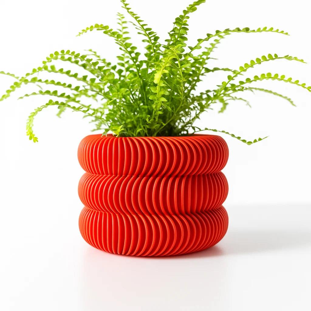 Modern Minimalist 3D Printed Plant Pot Biodegradable