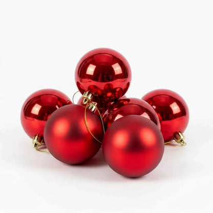 50pcs Christmas Ornaments Set, Red & Gold Balls