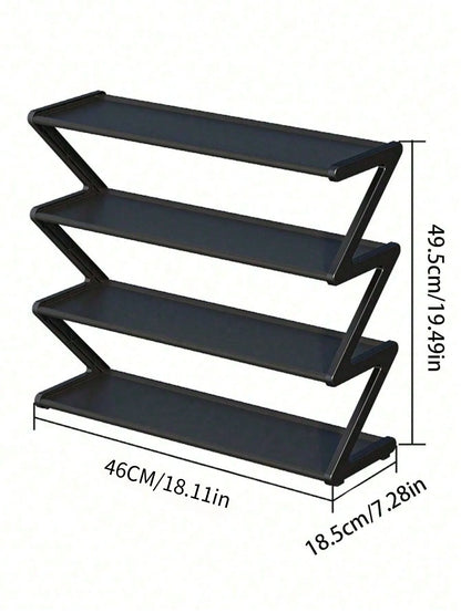 Z-Shaped Shoe Rack, Multi functional Storage Rack