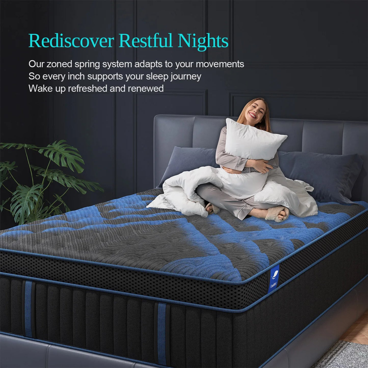 12" Gel Memory Foam Hybrid Pocket Spring Mattress