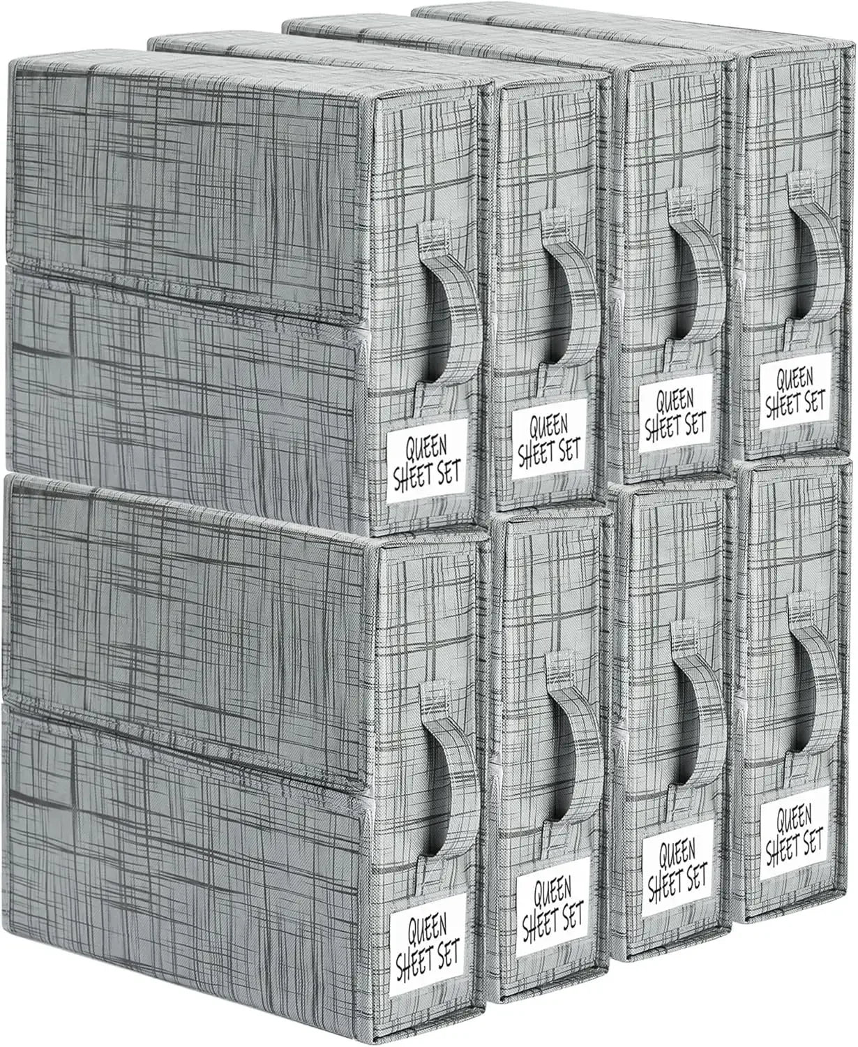Bed Sheet Organizers and Storage 8 Pack