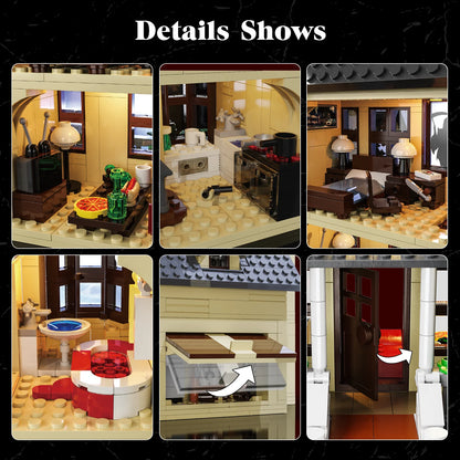 Scary Horror House Building Block Set, 1275 Pcs
